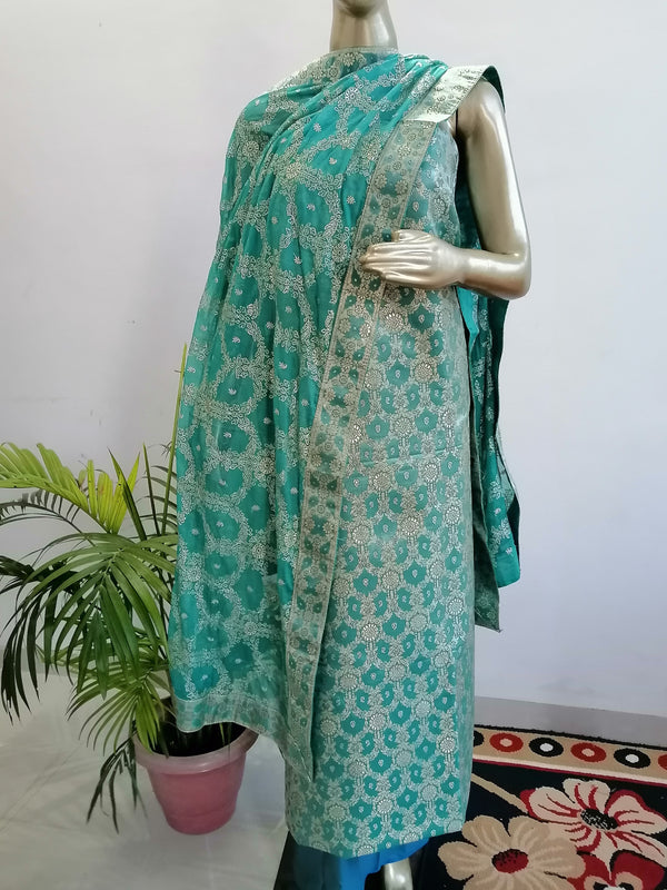 SKY BLUE BANARASI SUIT Libaas e Lucknow