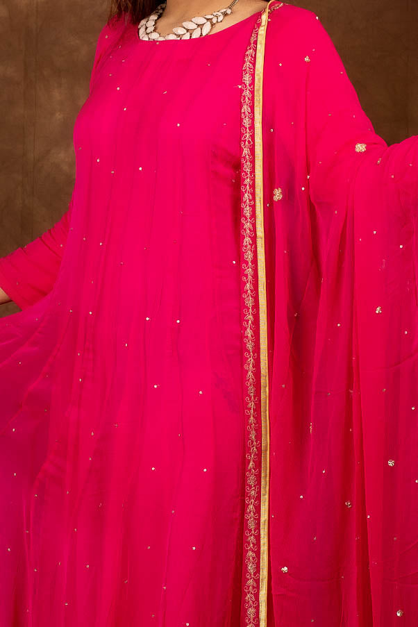 Mughal Pink Suit Set Libaas e Lucknow