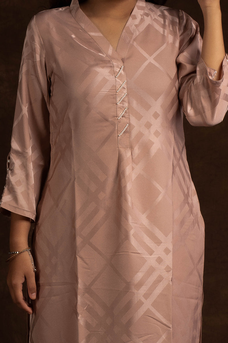 Ruhaaniyat Beige Kurta Set Libaas e Lucknow