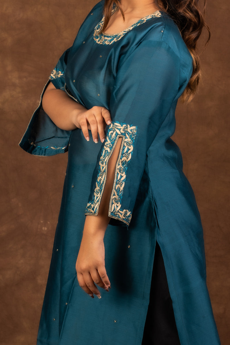 Blue Moon Embellished Kurta Libaas e Lucknow