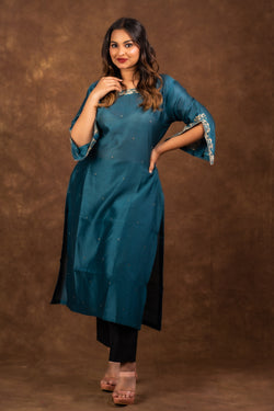 Blue Moon Embellished Kurta Libaas e Lucknow