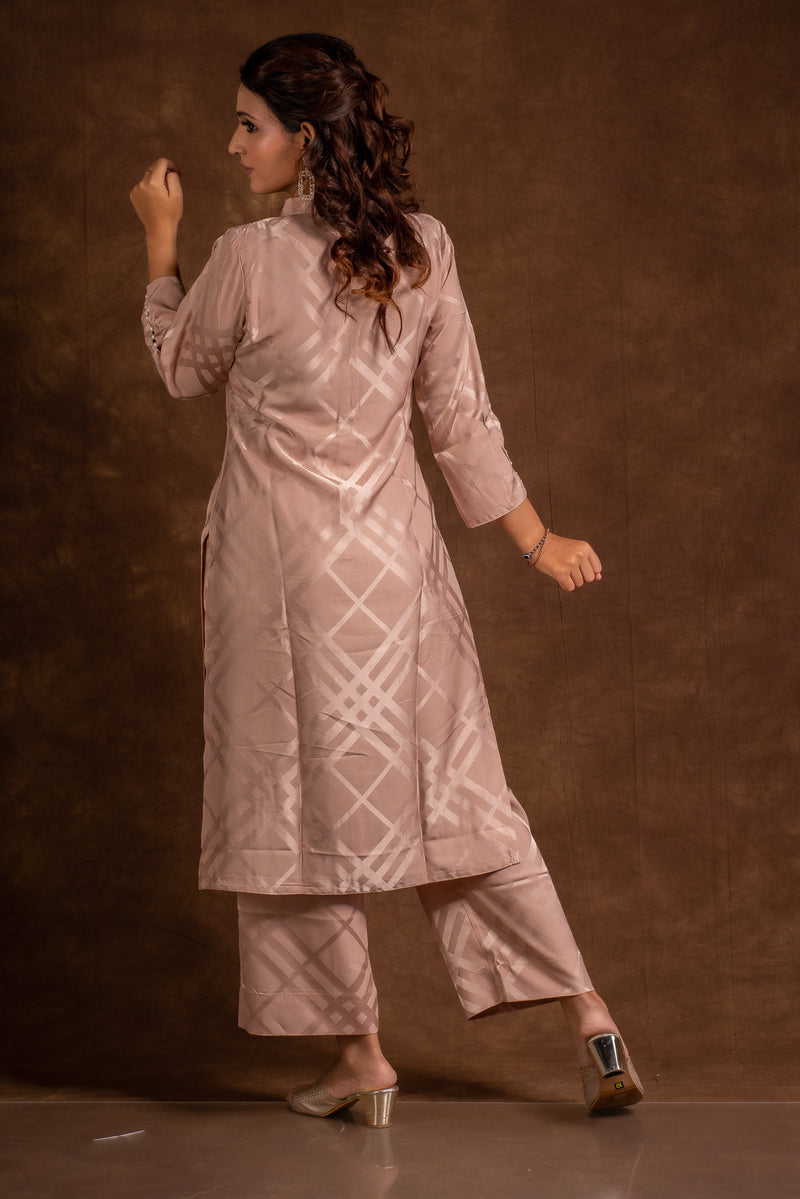 Ruhaaniyat Beige Kurta Set Libaas e Lucknow