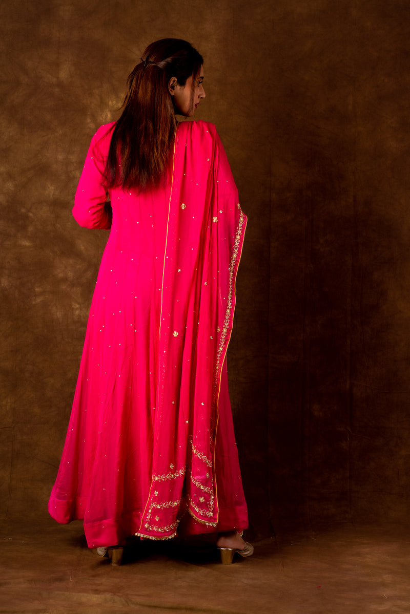 Mughal Pink Suit Set Libaas e Lucknow